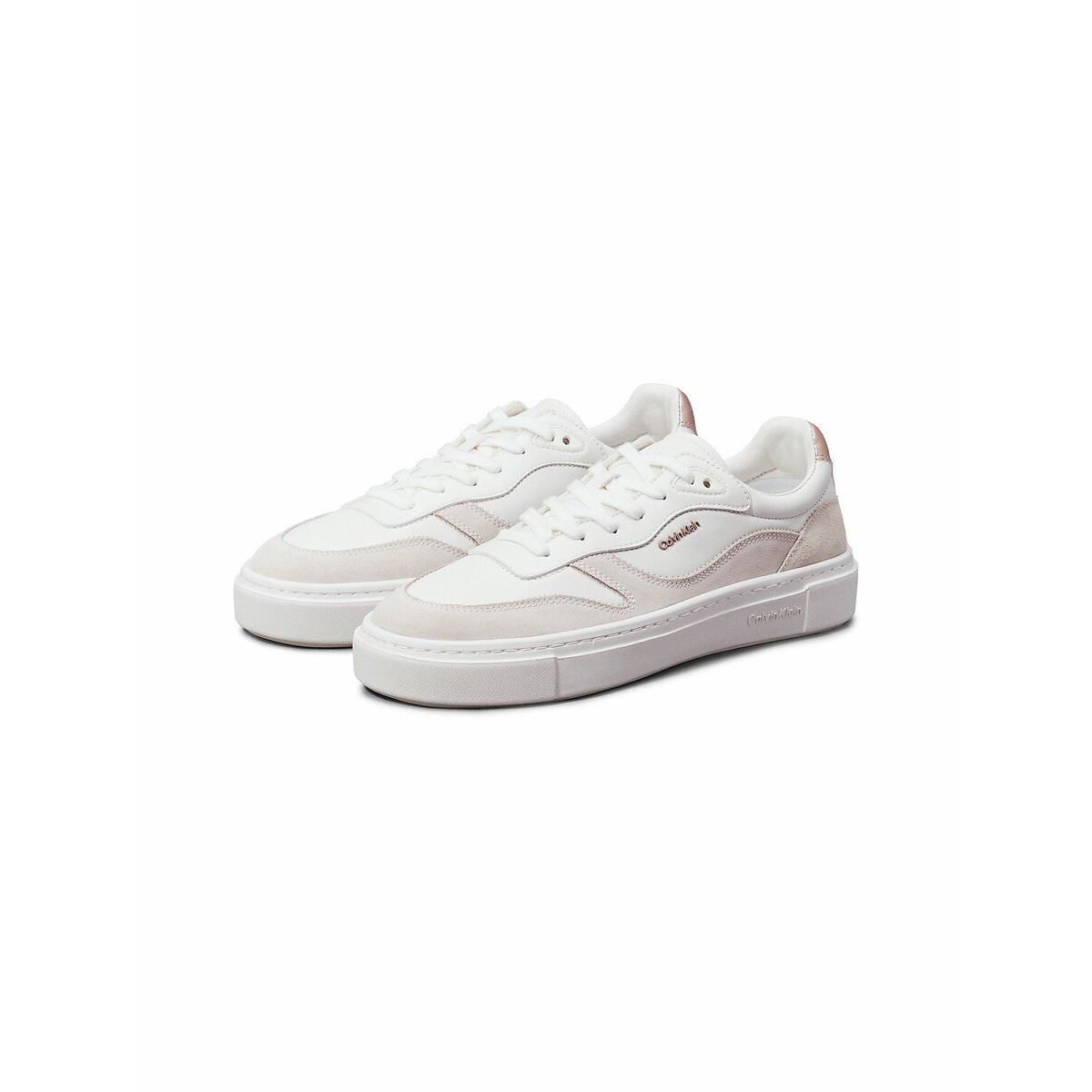 Cupsole Lace Up W/ML Mix M Trainers in Leather white, CALVIN KLEIN JEANS