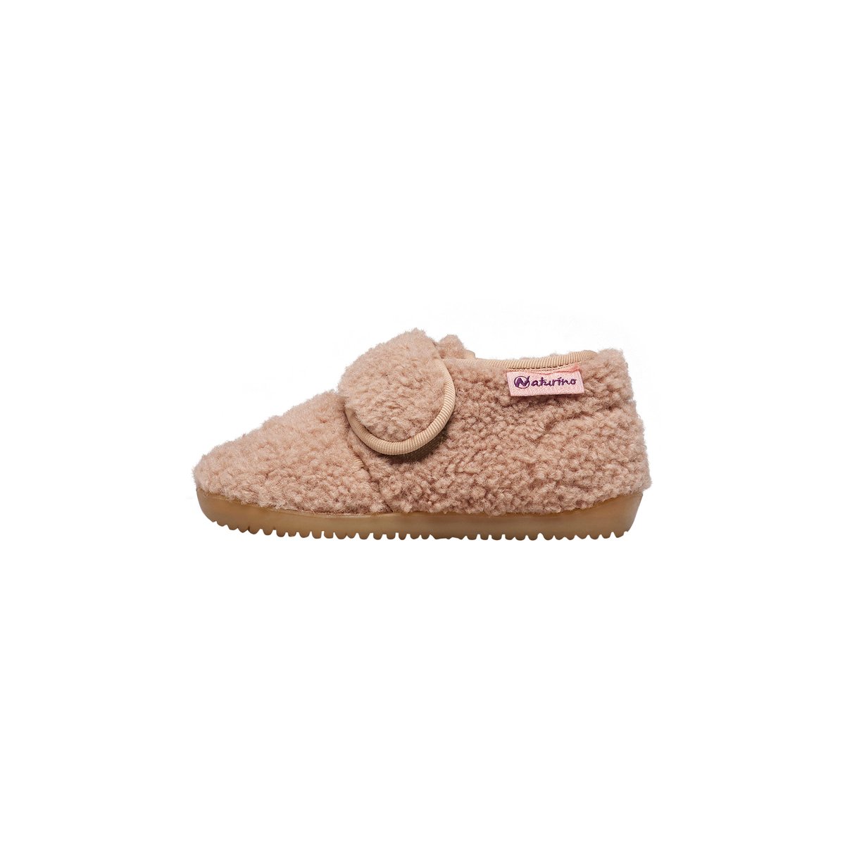 Pantoufles en laine HOME rose-, NATURINO