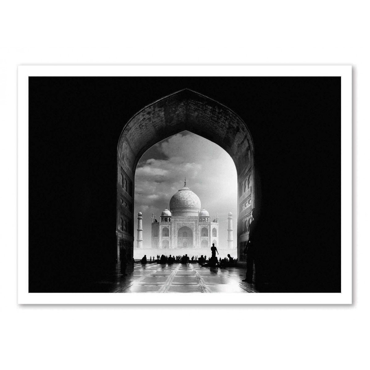 Affiche d'art - Taj Mahal - Hussain  Buhligaha couleur unique, WALL EDITIONS