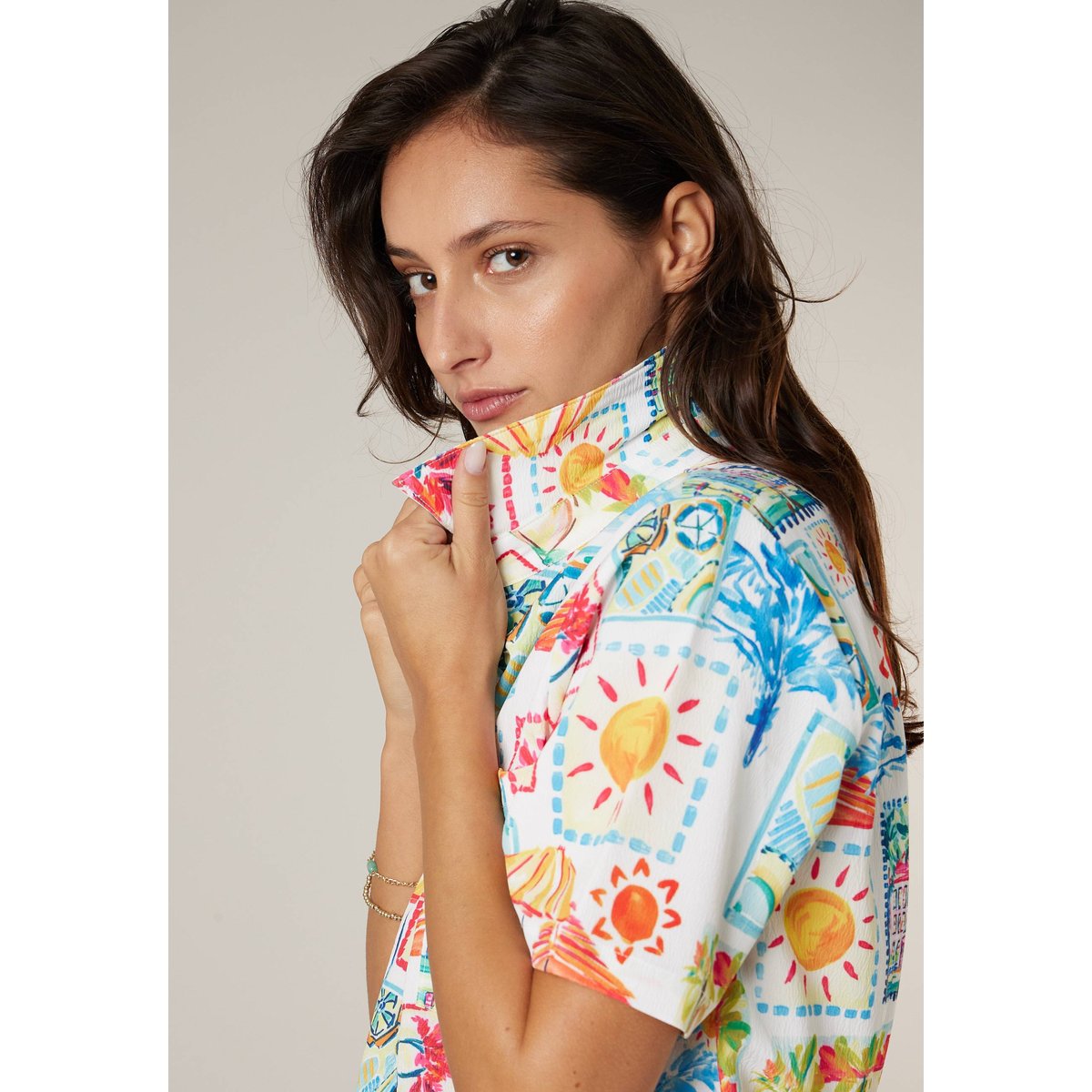 Chemise femme estivale et colorée SUMMER multico, DEELUXE