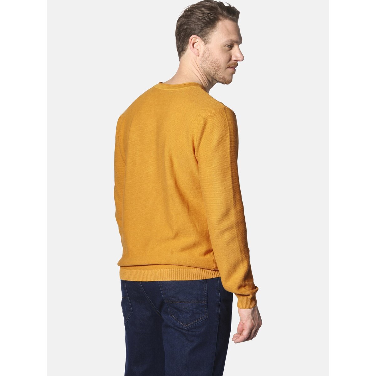 Pull TRYGVE jaune foncé, JAN VANDERSTORM