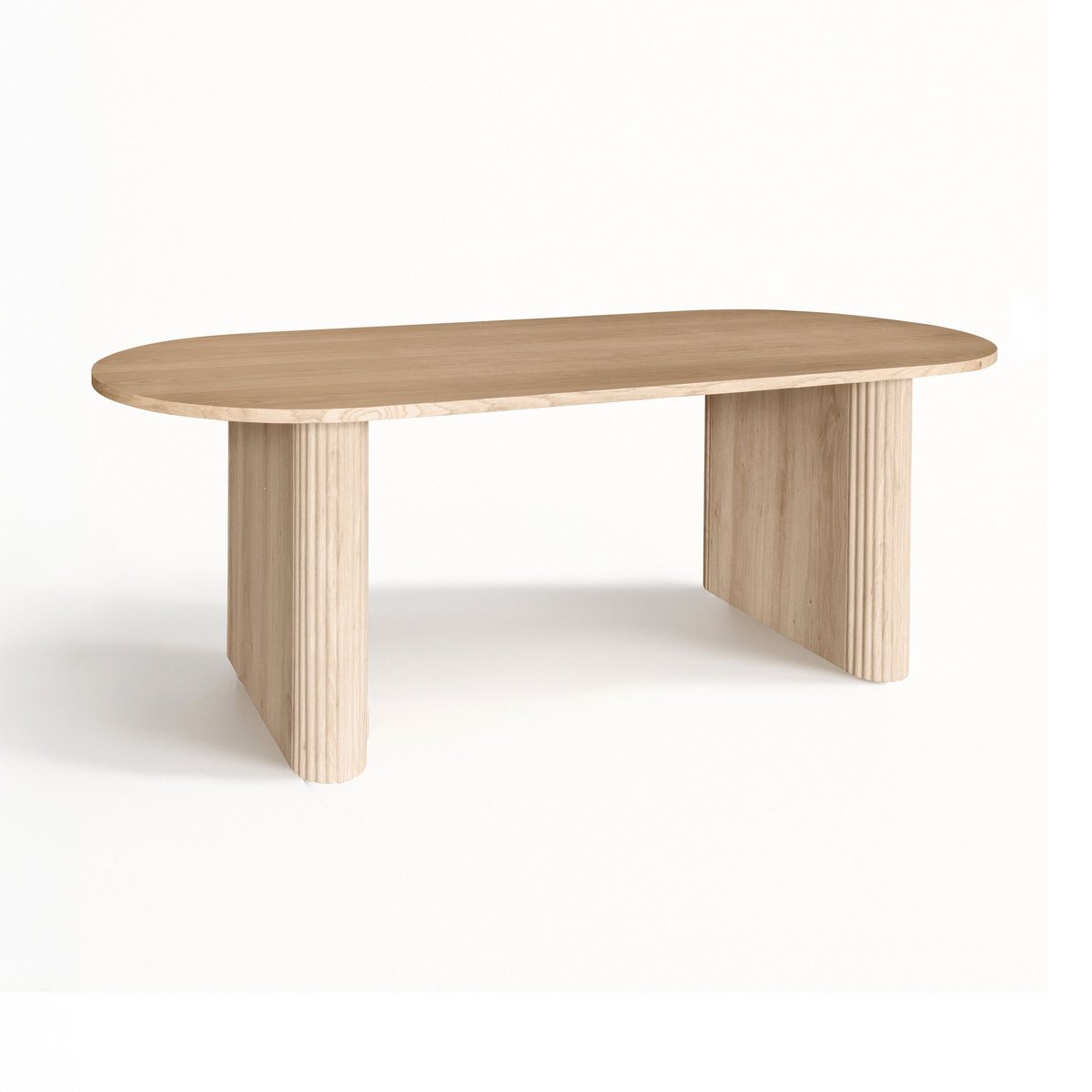 Table ovale en bois, QUITO couleur unique, NOW'S HOME