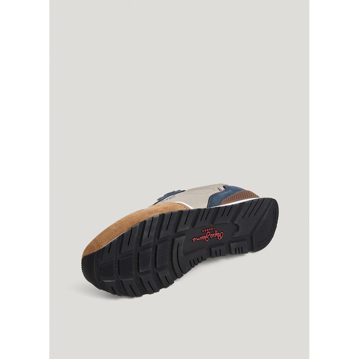 Sneaker im Materialmix BRIT BOOST blau/kamel, PEPE JEANS