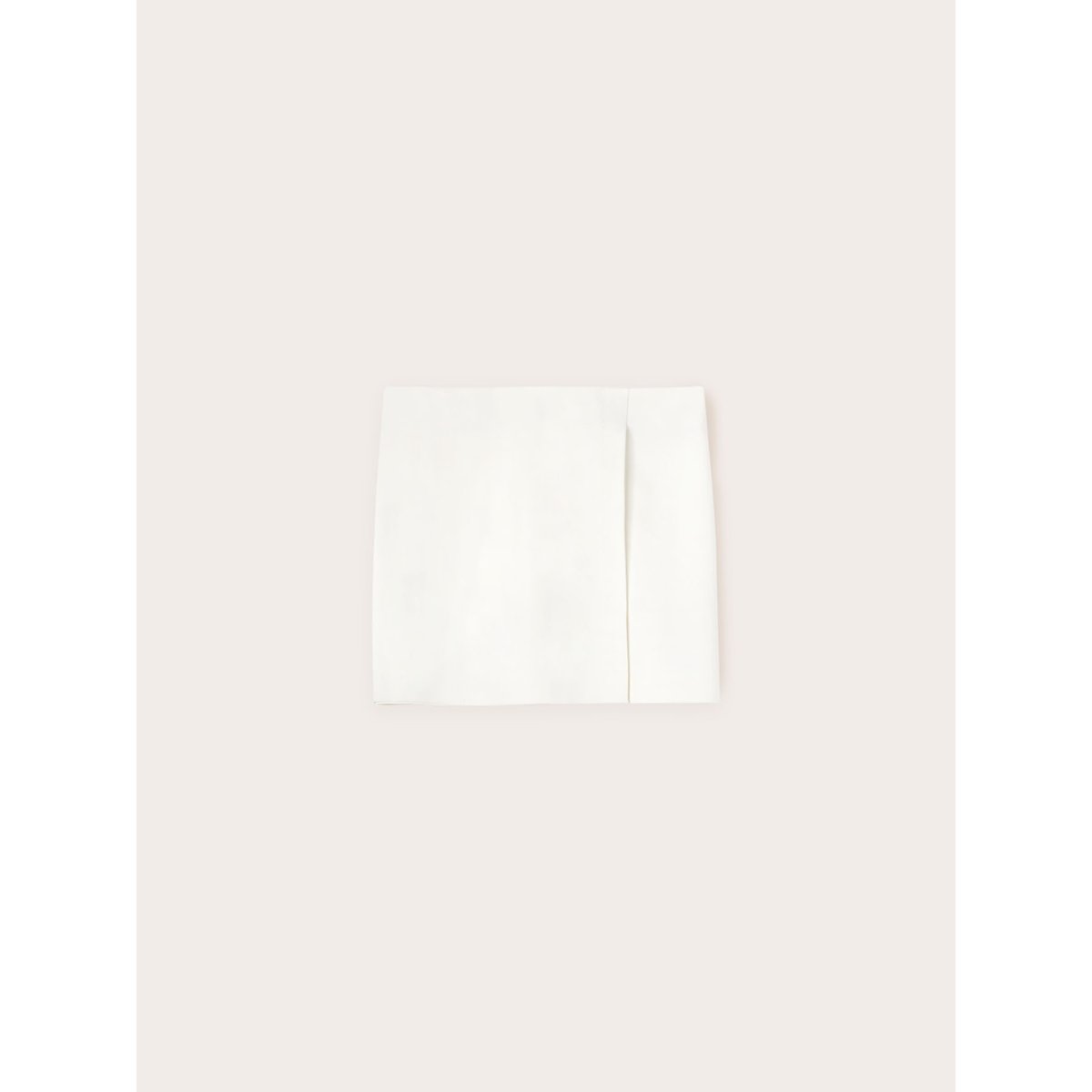 Mini-jupe effet portefeuille blanc, MOTIVI