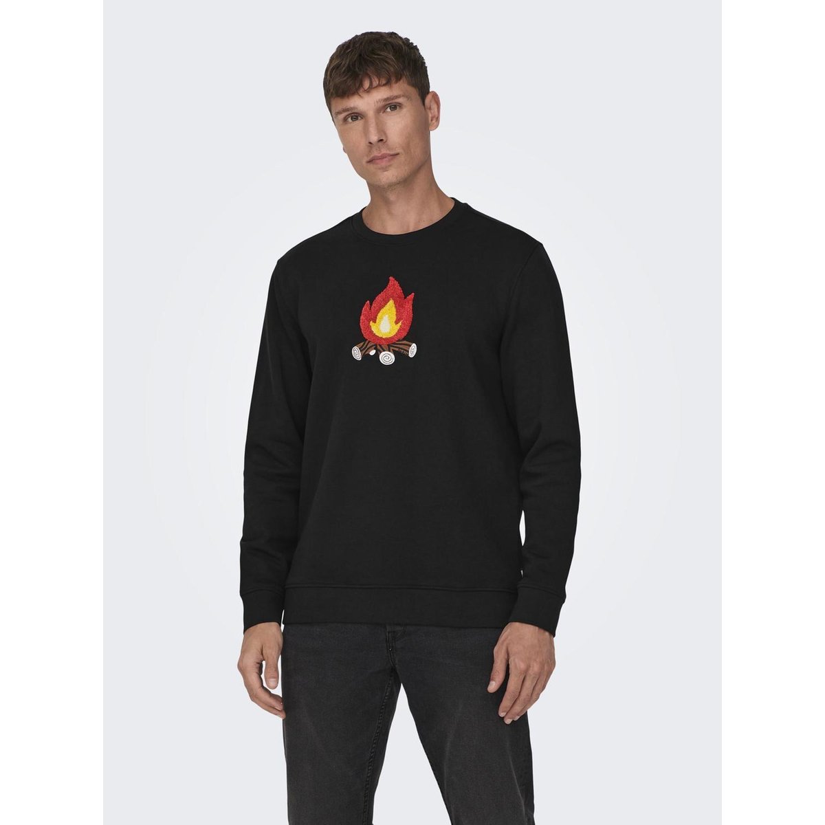 Sweat-Shirt noire - black, ONLY & SONS