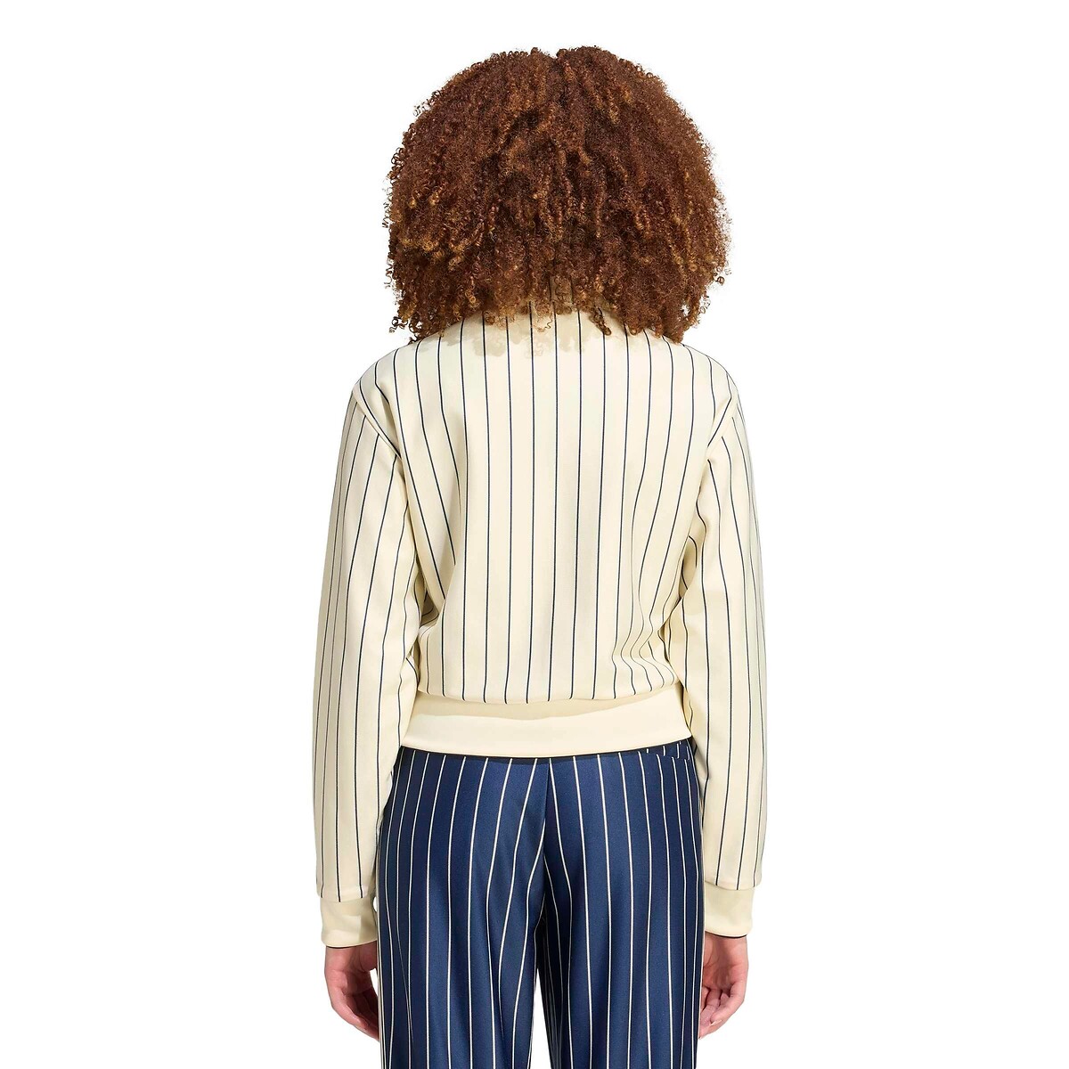 Veste zippée réversible FIREBIRD ecru/bleu, adidas Originals