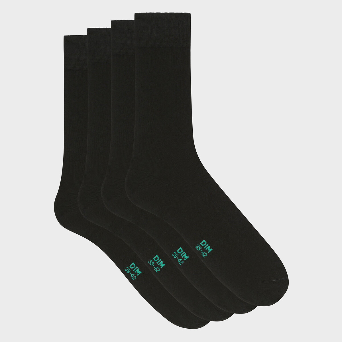 Pack of 2 Pairs of Good Socks in Cotton black, DIM