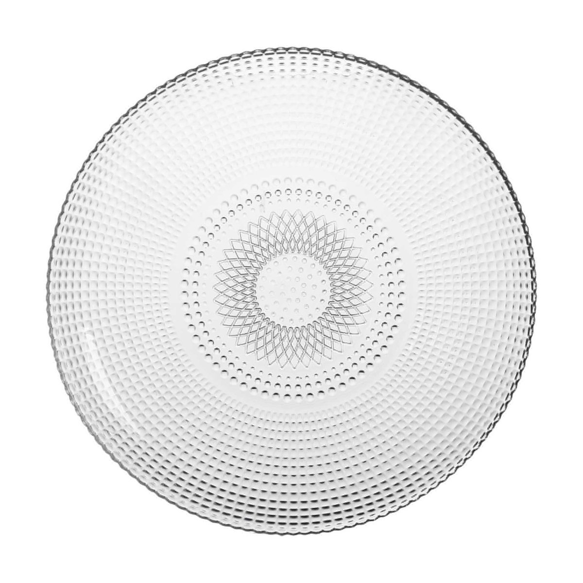 Assiette Plate en Verre Joseph - 27cm transparent, WADIGA