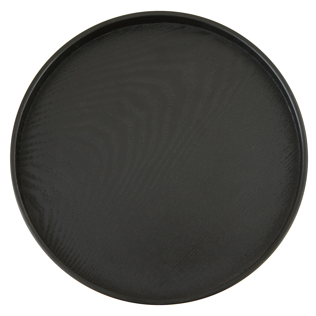 Small Black Fir Wood Tray black, SO'HOME