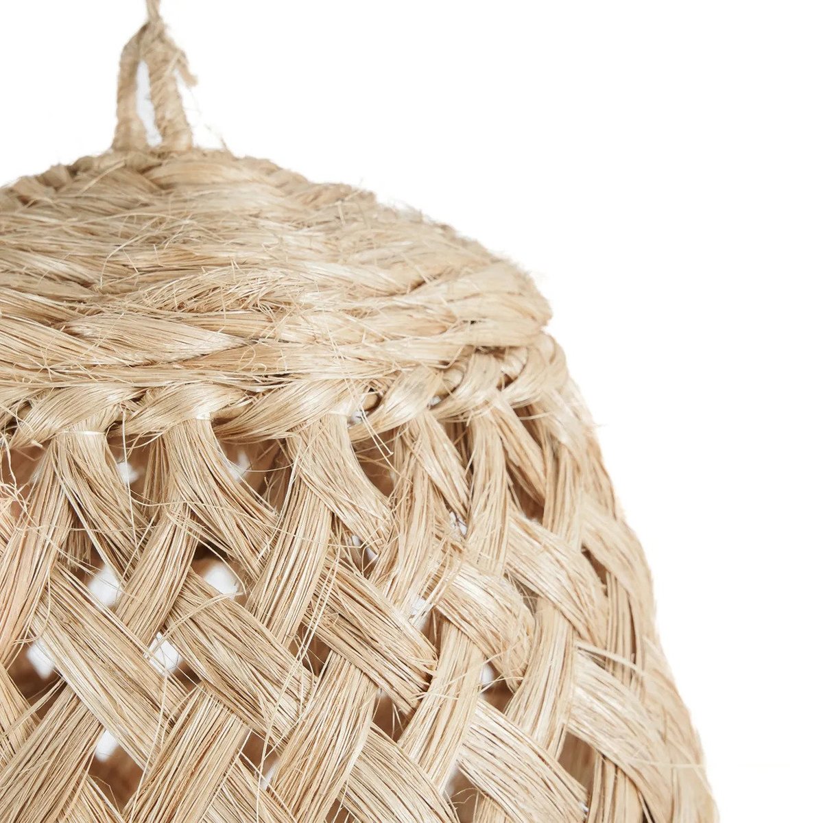 Suspension en herbe d’abaca JELLY FISH beige, BAZAR BIZAR