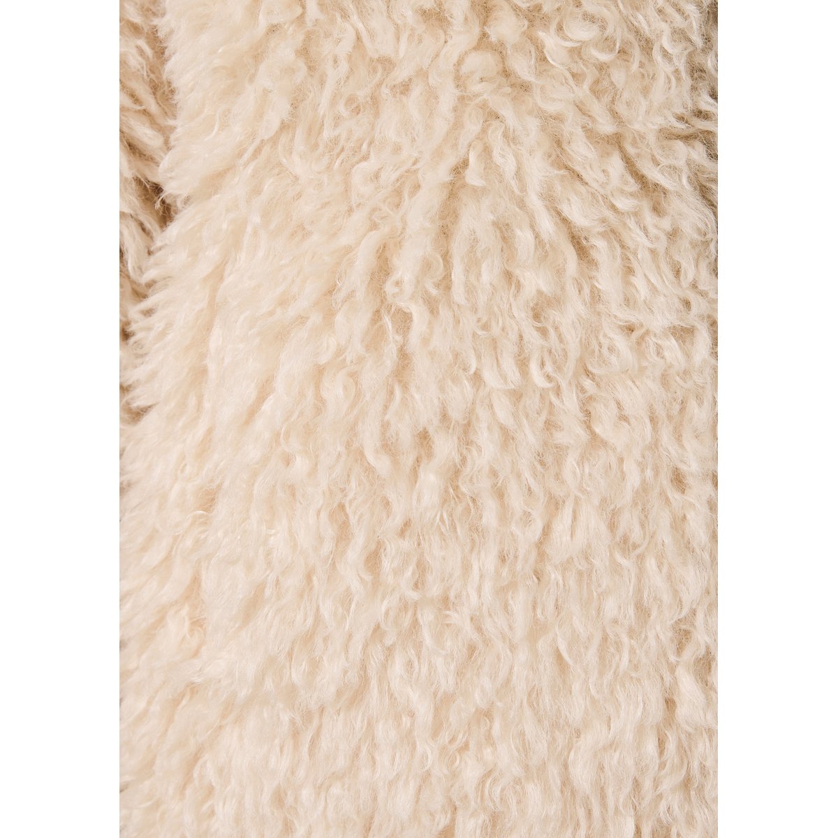 Manteau court réversible à imitation fourrure ecru, LA FEE MARABOUTEE