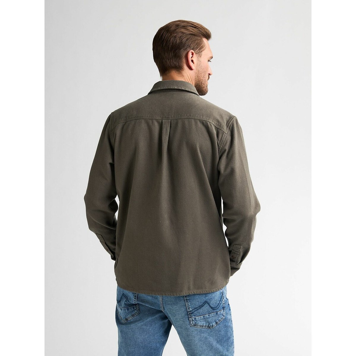Long Sleeve Shirt khaki, PETROL INDUSTRIES