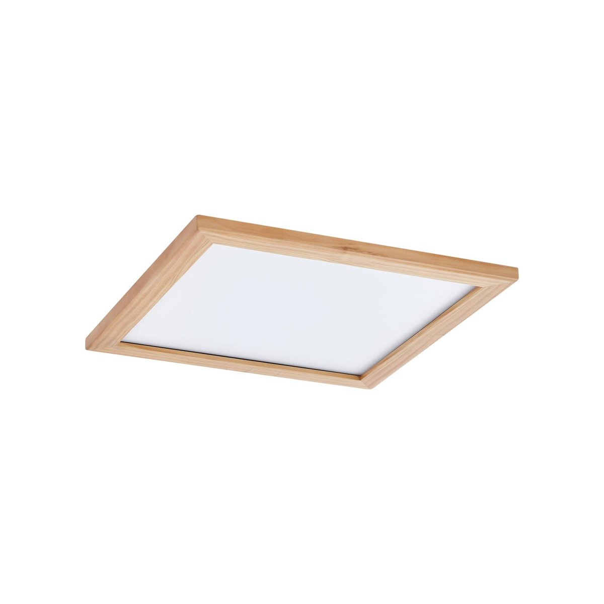 Plafonnier en bois traditionnelLED, Joren bois clair, blanc, LUCANDE