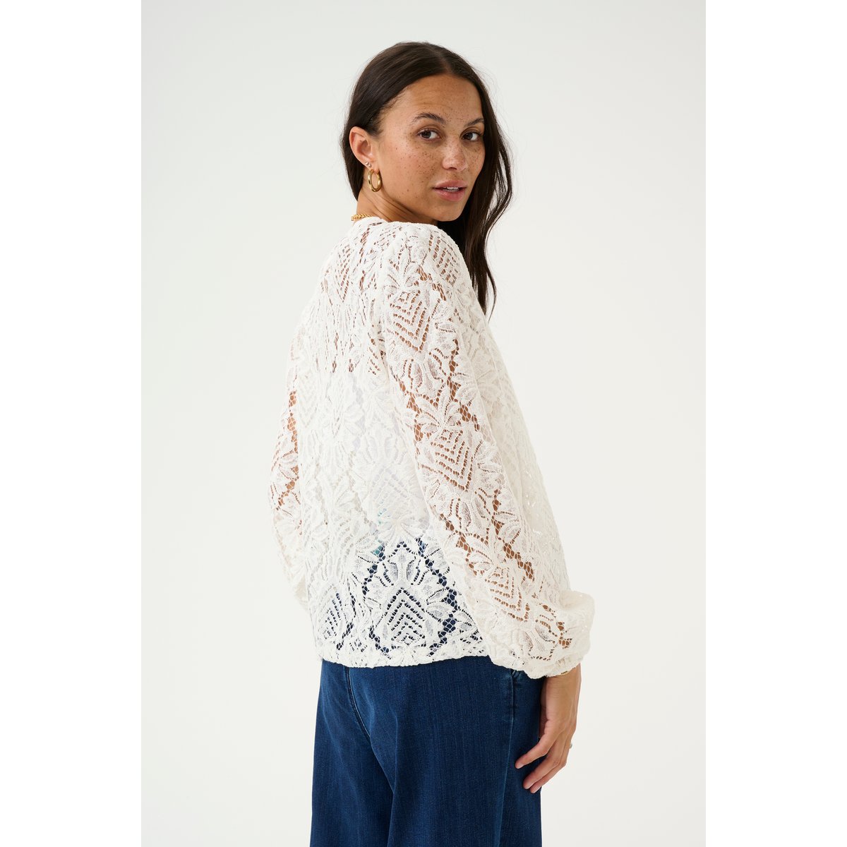 KAFFE Blouse à manches longues KAjoly blanc chalk, KAFFE
