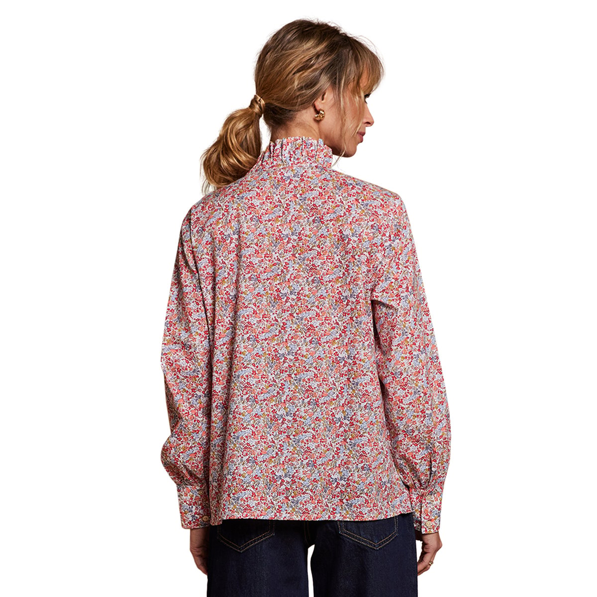 Chemise imprimé fleuri coton bio multicolore, ENVIE DE FRAISE