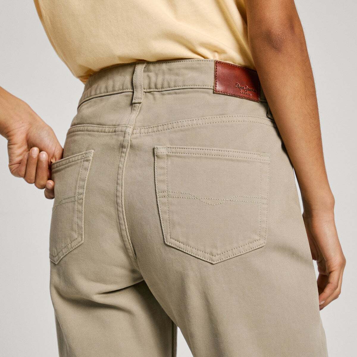 Jean Coupe Tapered, Taille Haute - Violet vert délavé, PEPE JEANS