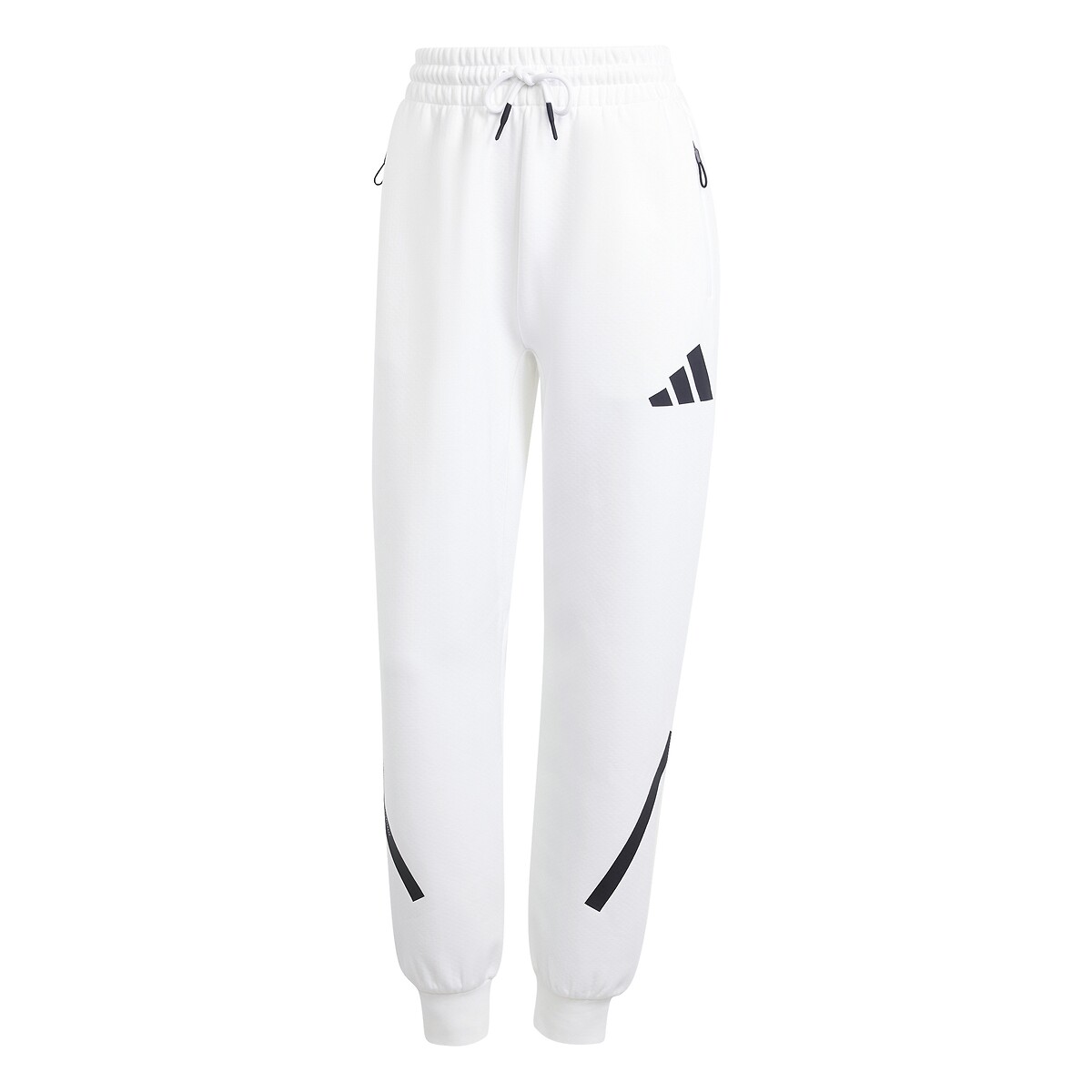 Calças de fato de treino Z.N.E. branco, ADIDAS SPORTSWEAR