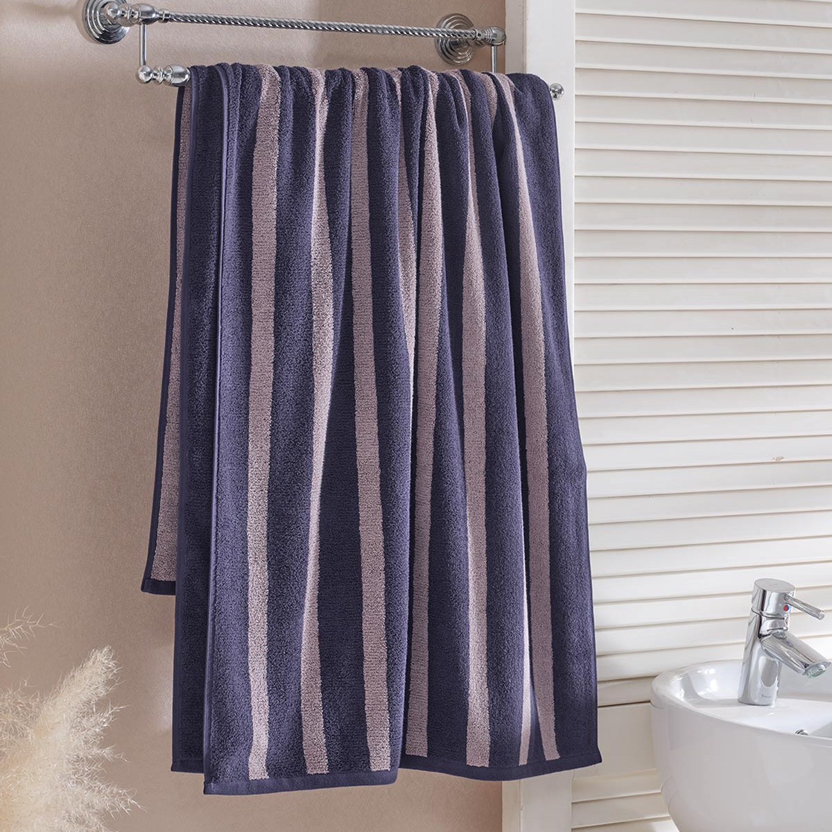 Ensemble de bain 2 pièces ARCADIA STRIPE indigo, SENSEI MAISON