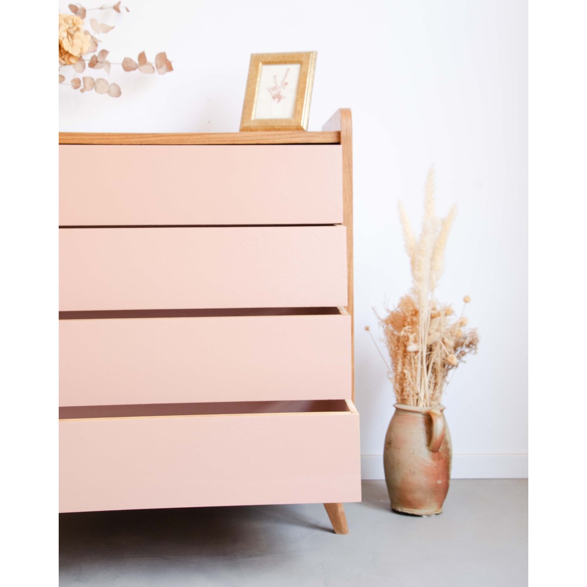 Commode en bois Garance N°661 - Bon état bois foncé, DEBONGOUT