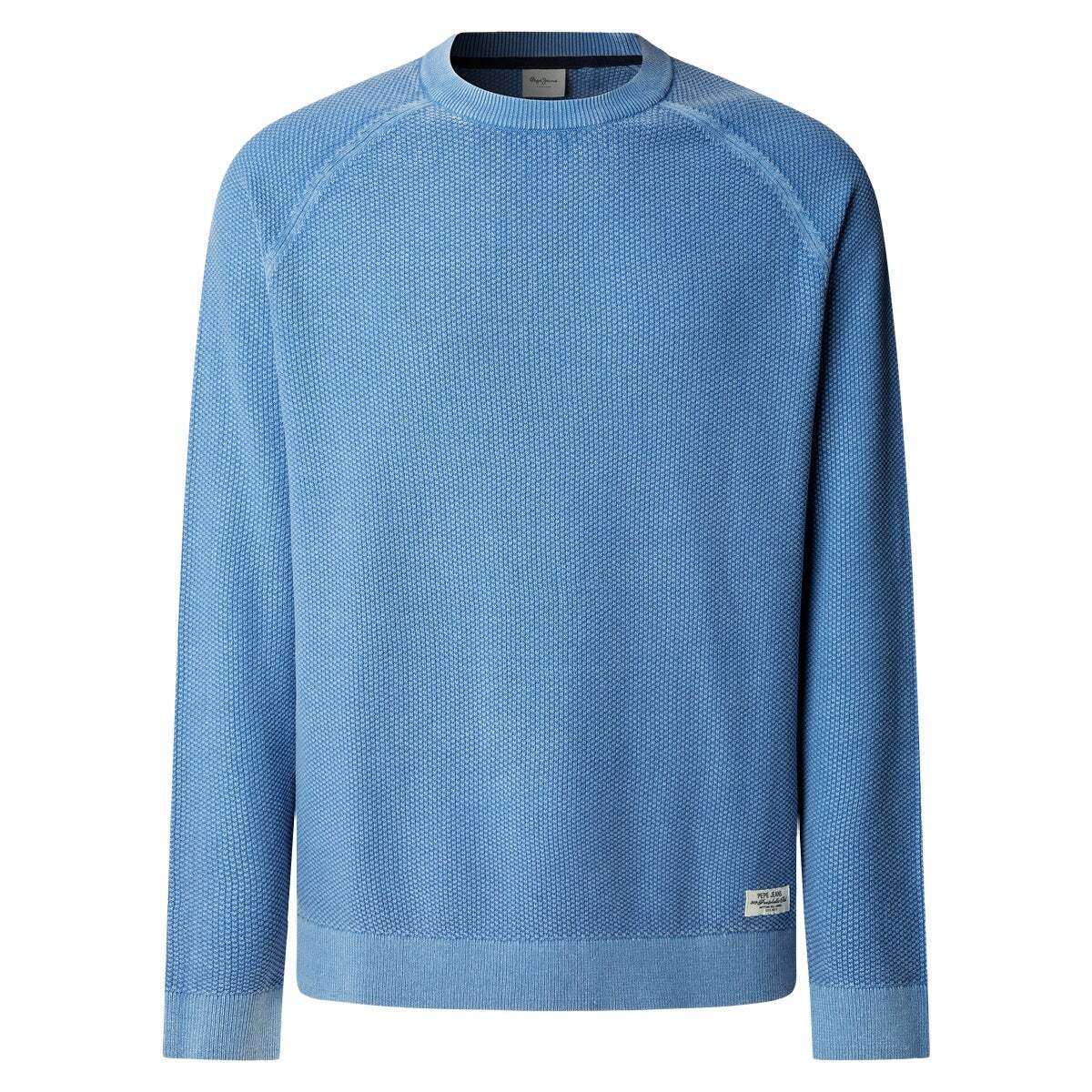 Pull Piqué Coupe Regular bleu mer, PEPE JEANS