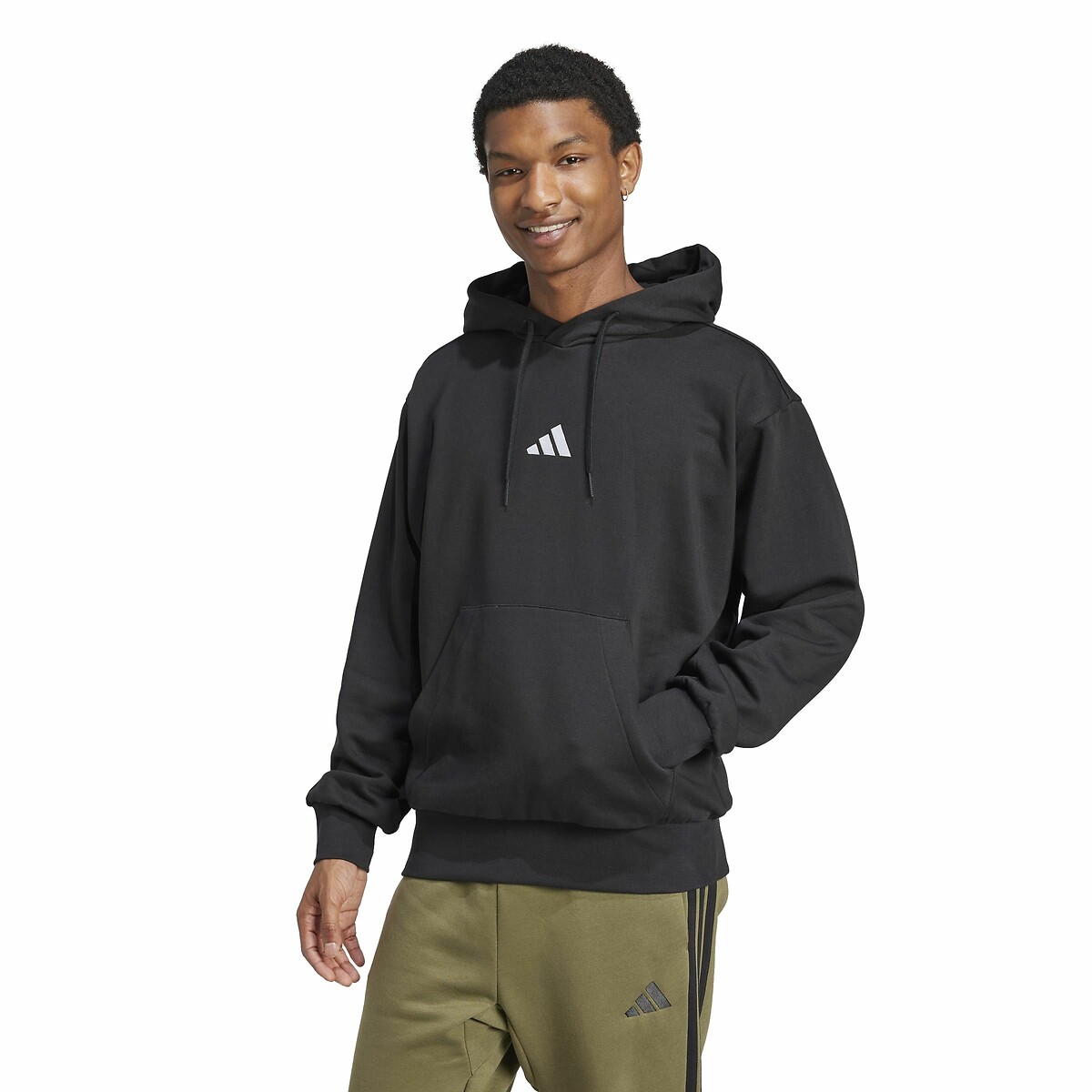 Sweat molleton à capuche essentiel Feelcozy noir, ADIDAS SPORTSWEAR
