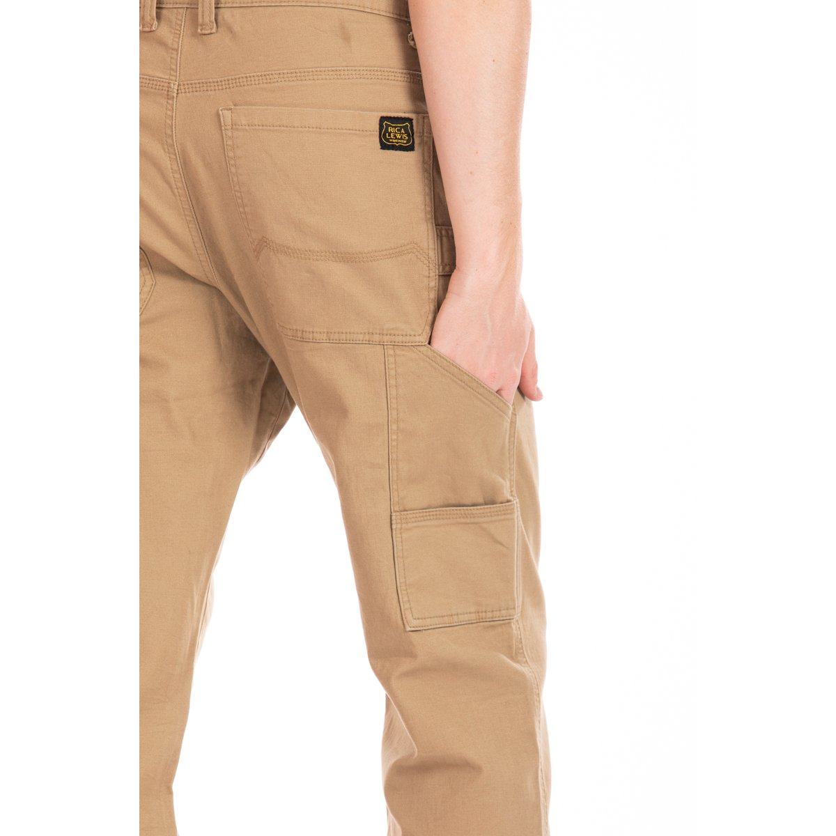 Pantalon de travail coupe charpentier stretch CARP beige, RICA LEWIS