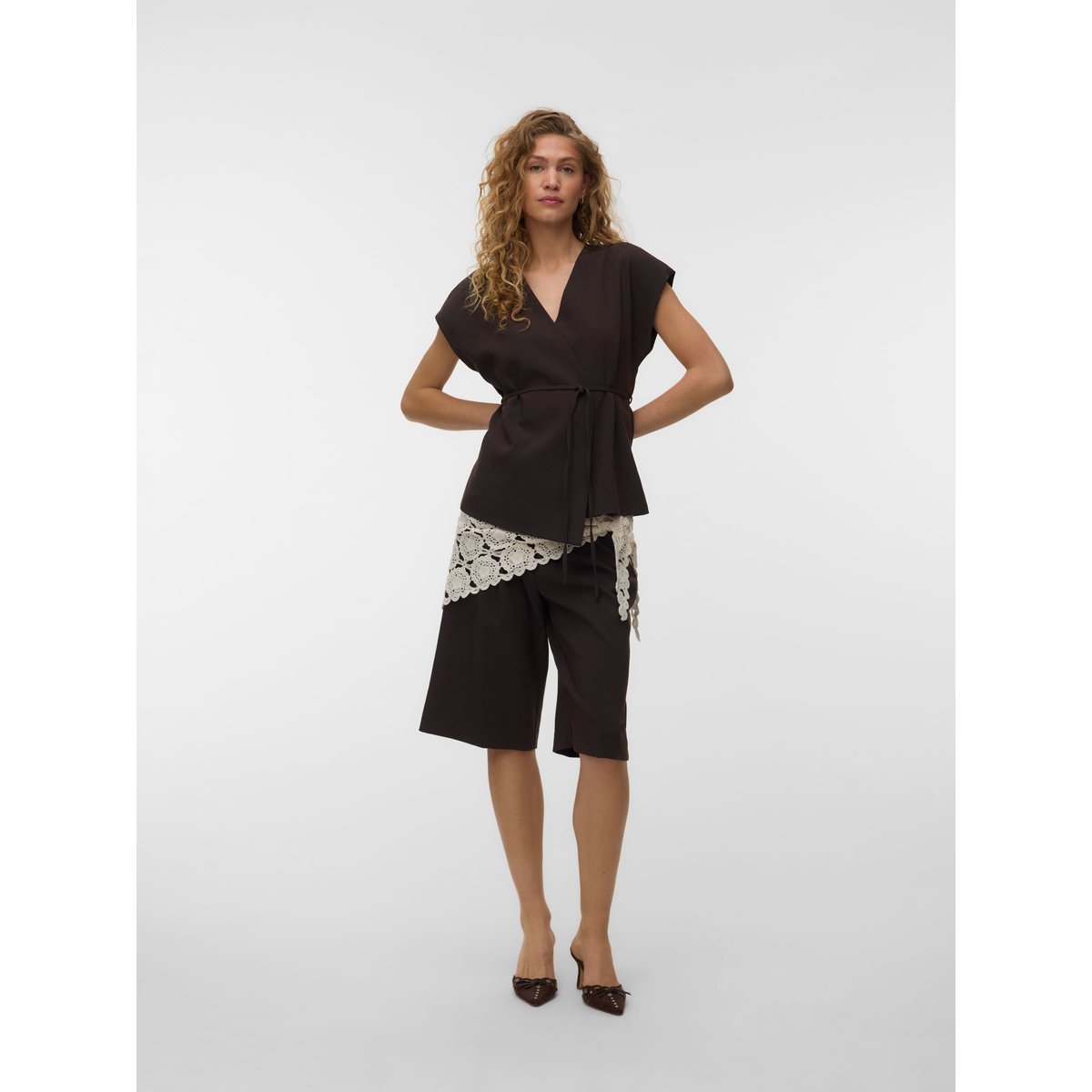 Gilet marron - chocolate torte, VERO MODA