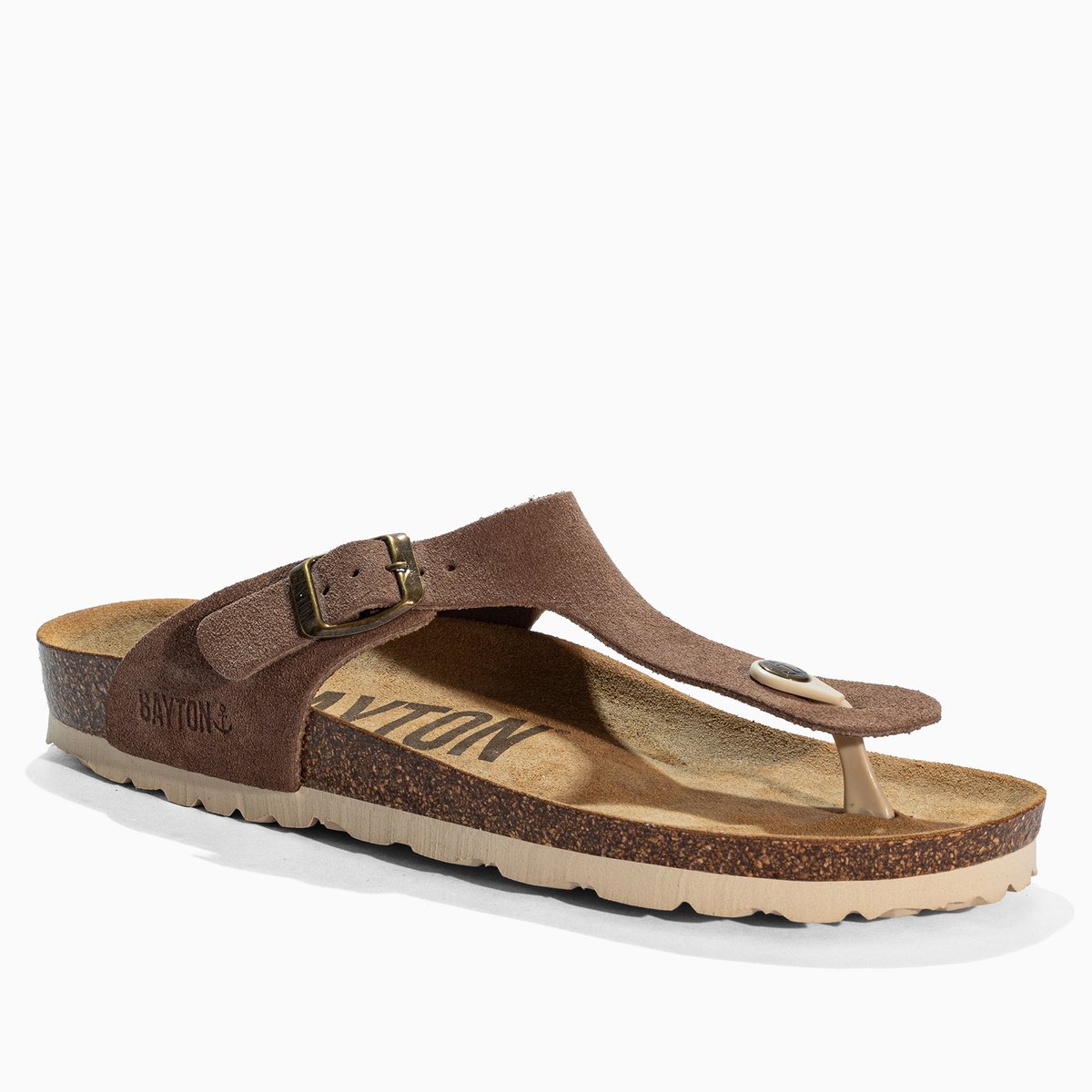 Tongs MERCURE dark beige, BAYTON