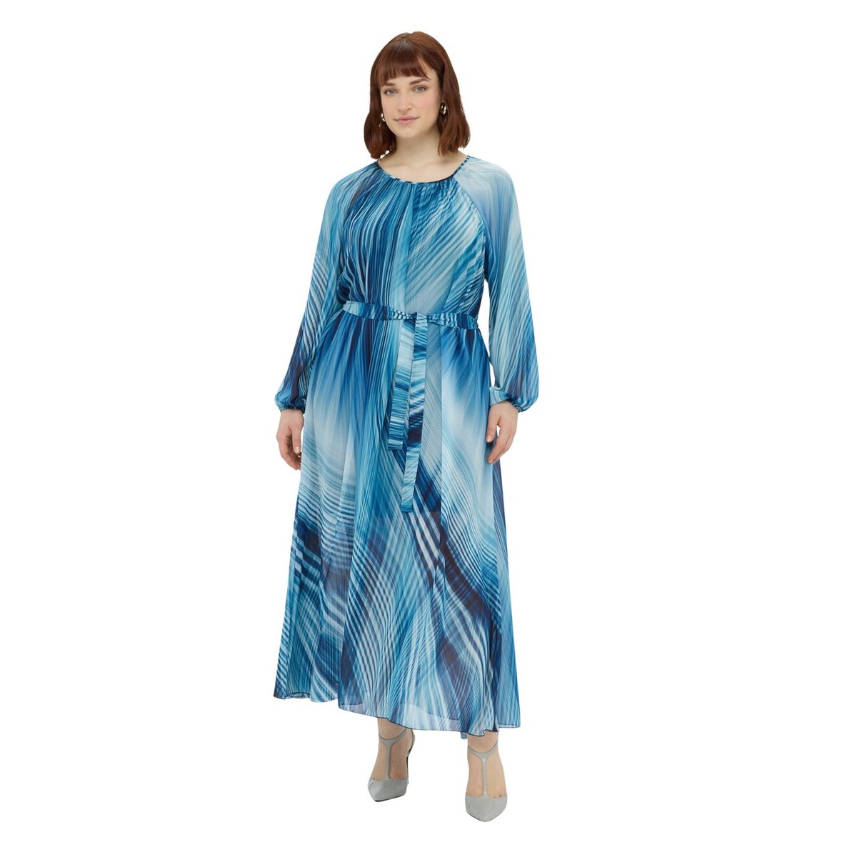 robe longue imprimée bleu, FIORELLA RUBINO