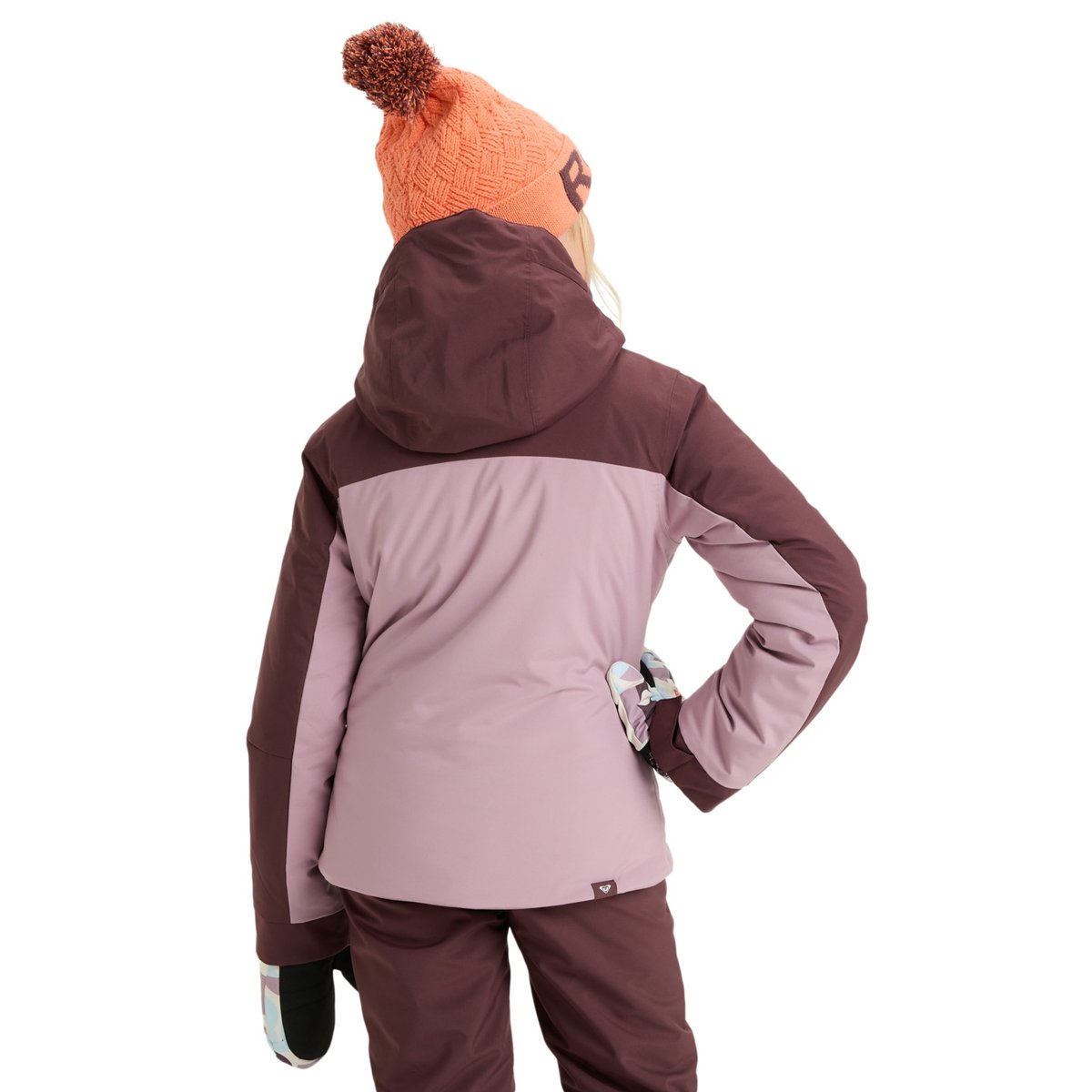 Veste de snow technique FREE JET BLOCK. rose discreet mauve, ROXY