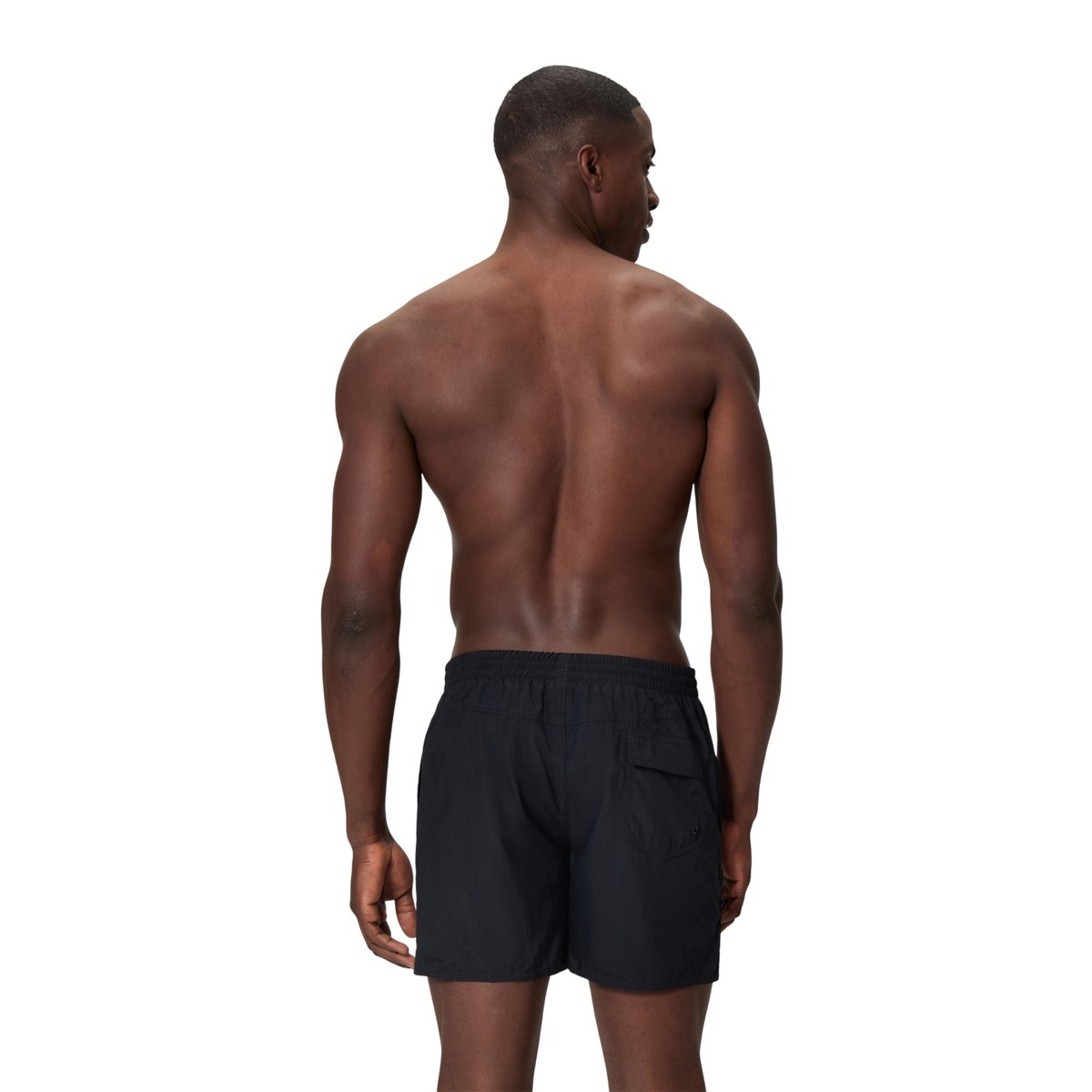 Short de bain à taille élastiquée motif/style logo MEDLEY noir, SPEEDO