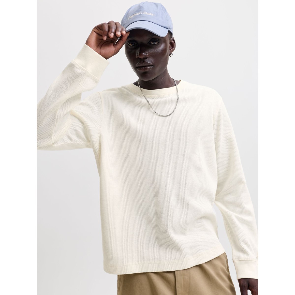 T-Shirt À Manches Longues antique white, JACK & JONES