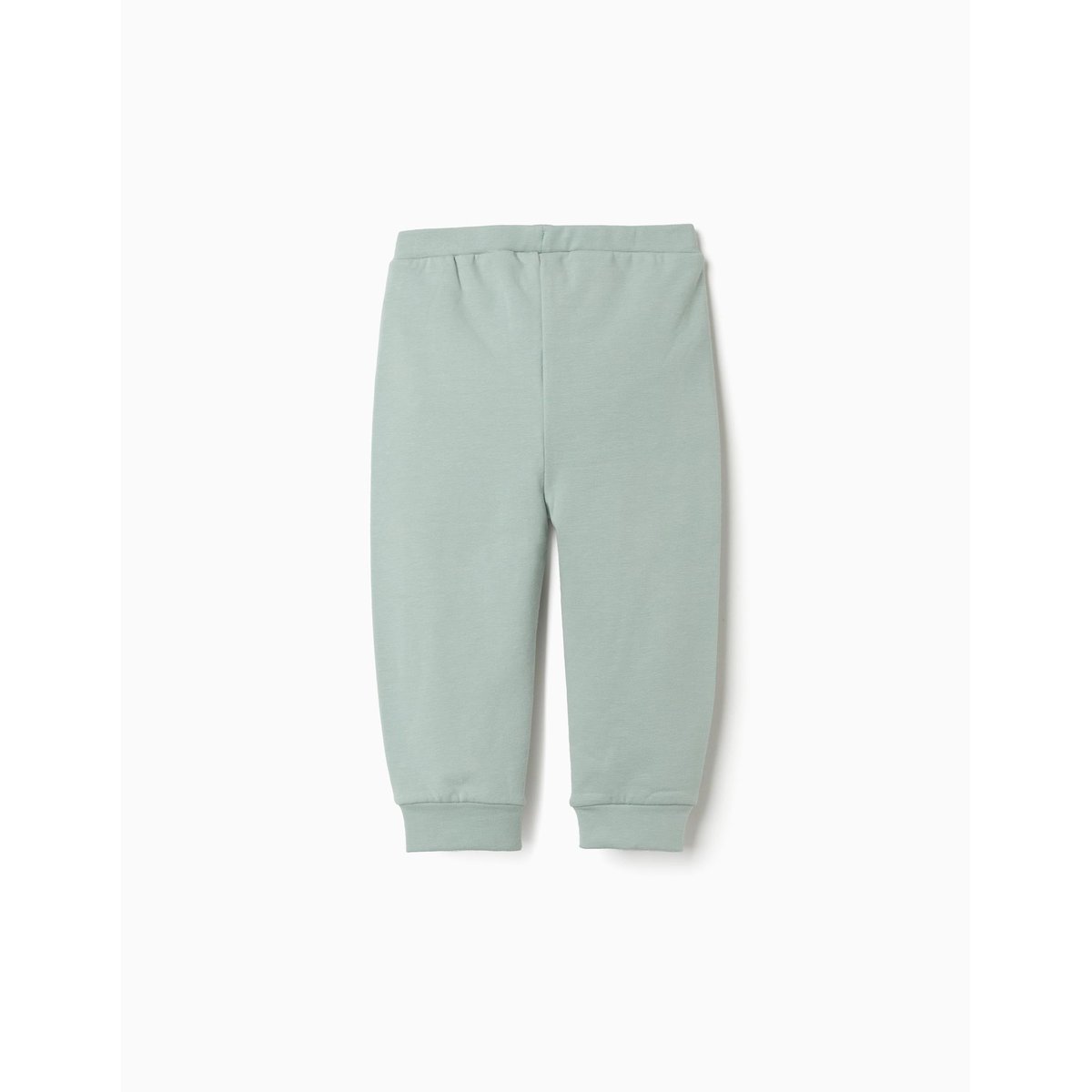 Pantalon en molleton avec doublure en coton peigné et imprimé cœur vert, ZIPPY