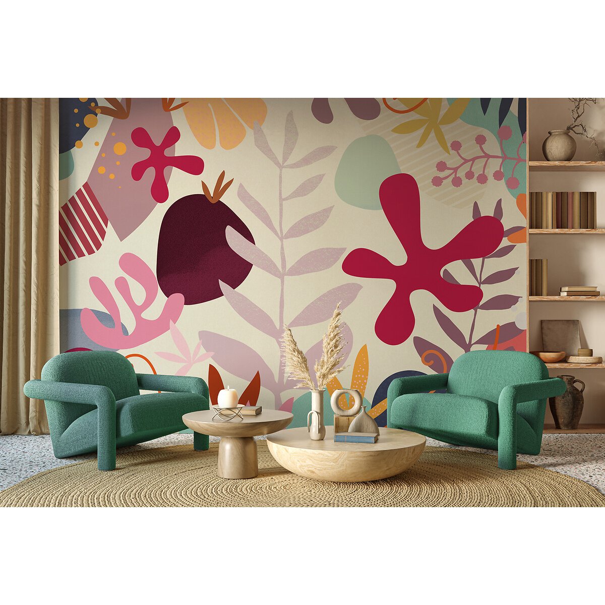 Papel de parede Happy Corals, INTERELIFE multicolor, INTERELIFE