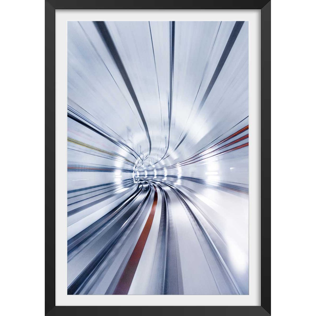 Affiche photo propulsion et supersonique affiche + cadre en bois - noir, HEXOA