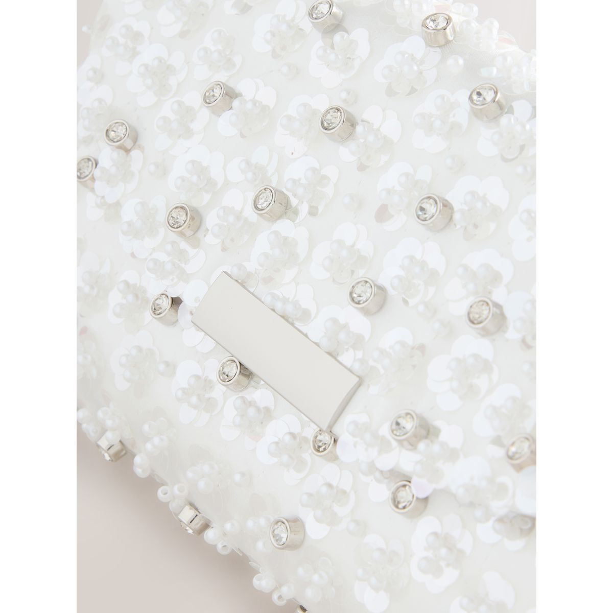 Pochette perle blanche, NEXT