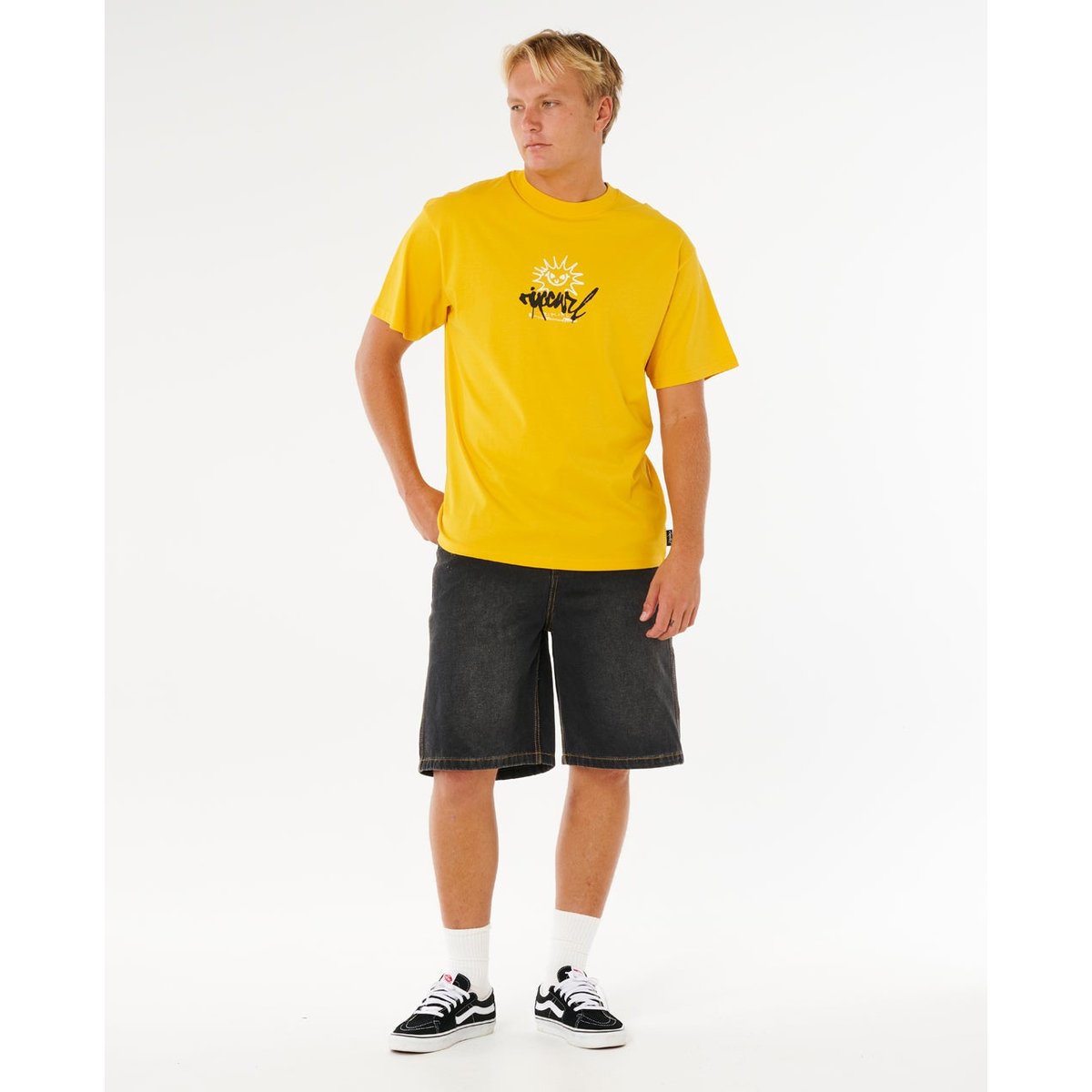 T-shirt Inner VISIONS Rotten SUN jaune royal, RIP CURL