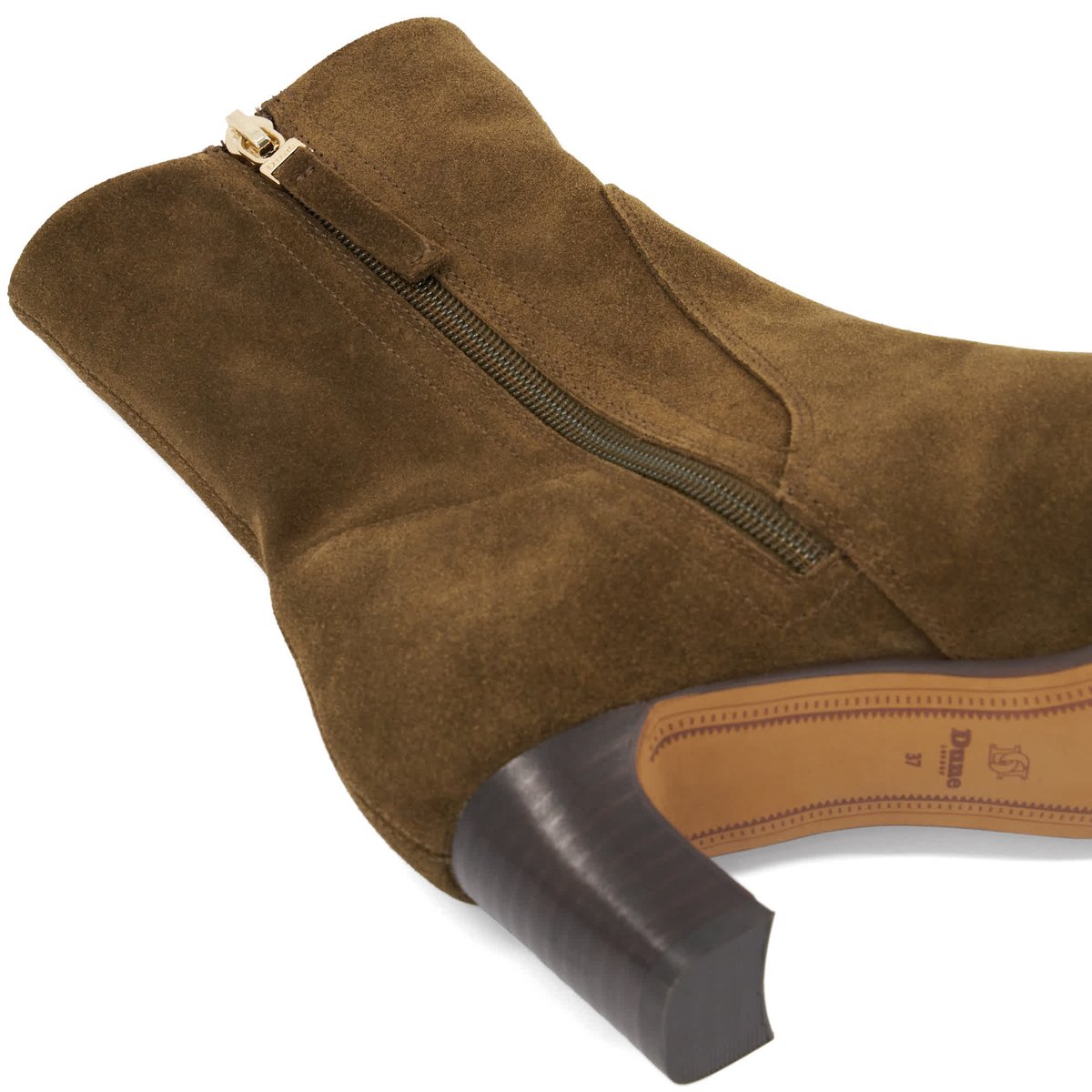 Bottines à talon carré - ORI brown-suede, DUNE LONDON