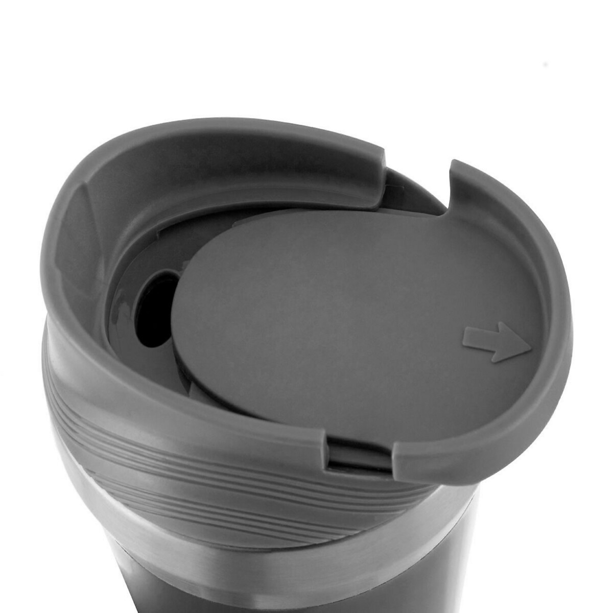 380ml Insulated Double Walled Travel Mug in Grey grey, SO'HOME
