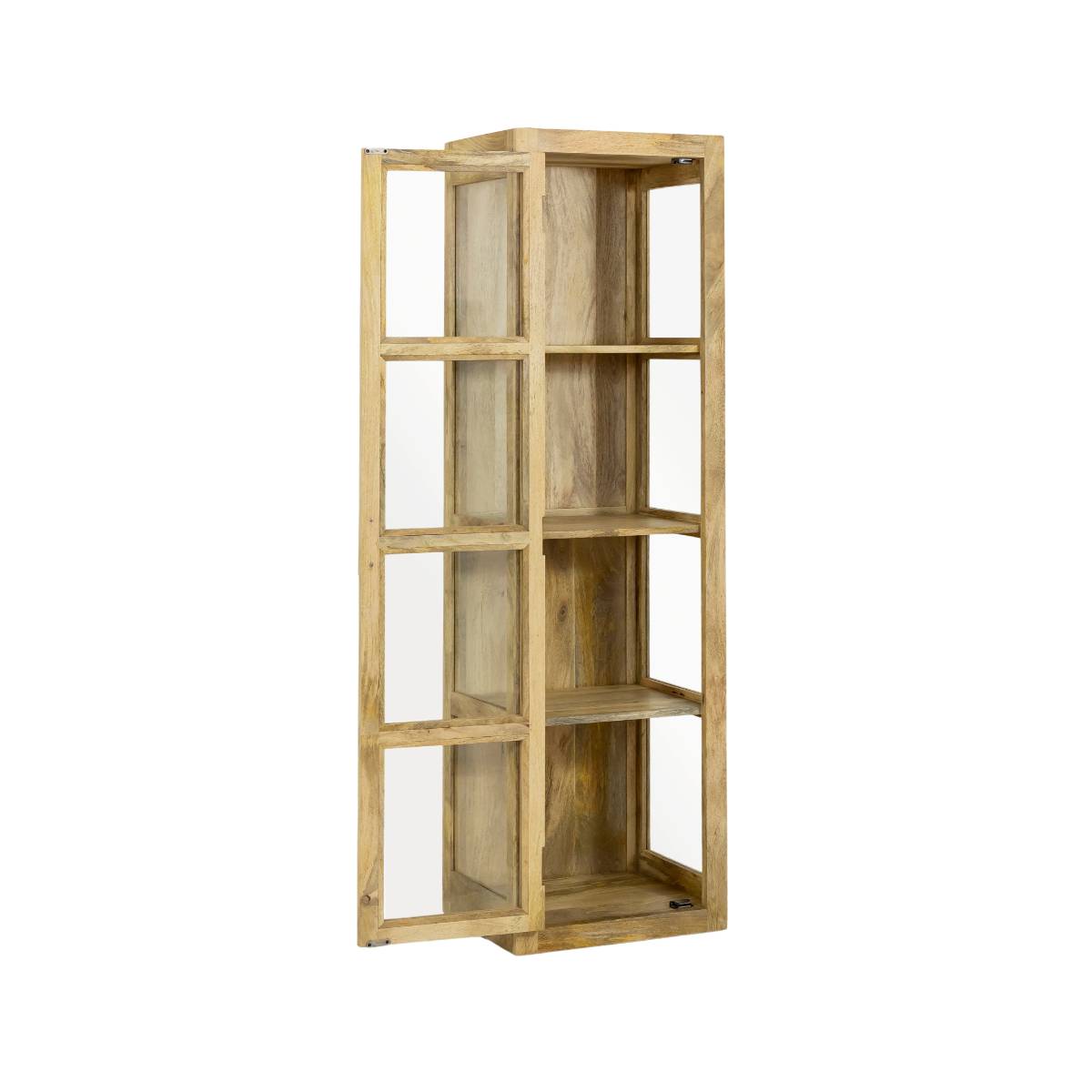 Vitrine en bois de manguier JULIET bois clair, MADE IN MEUBLES