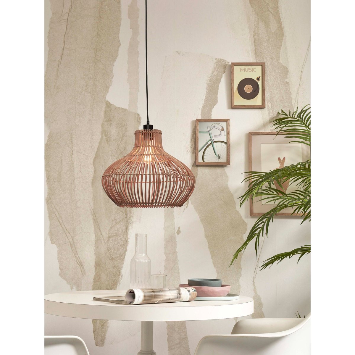 Lampe Suspendue Rotin KALAHARI rotin, GOOD & MOJO