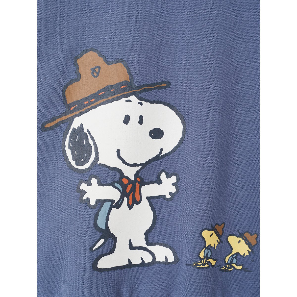 Sweat-shirt Snoopy Peanuts bleu jean, VERTBAUDET