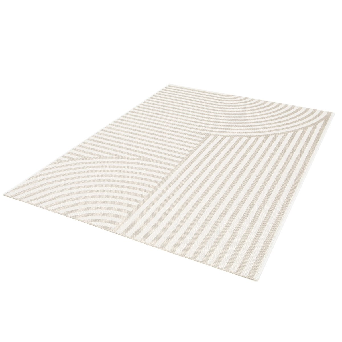 Tapis design intérieur extérieur ONDINE beige sable, AFK LIVING
