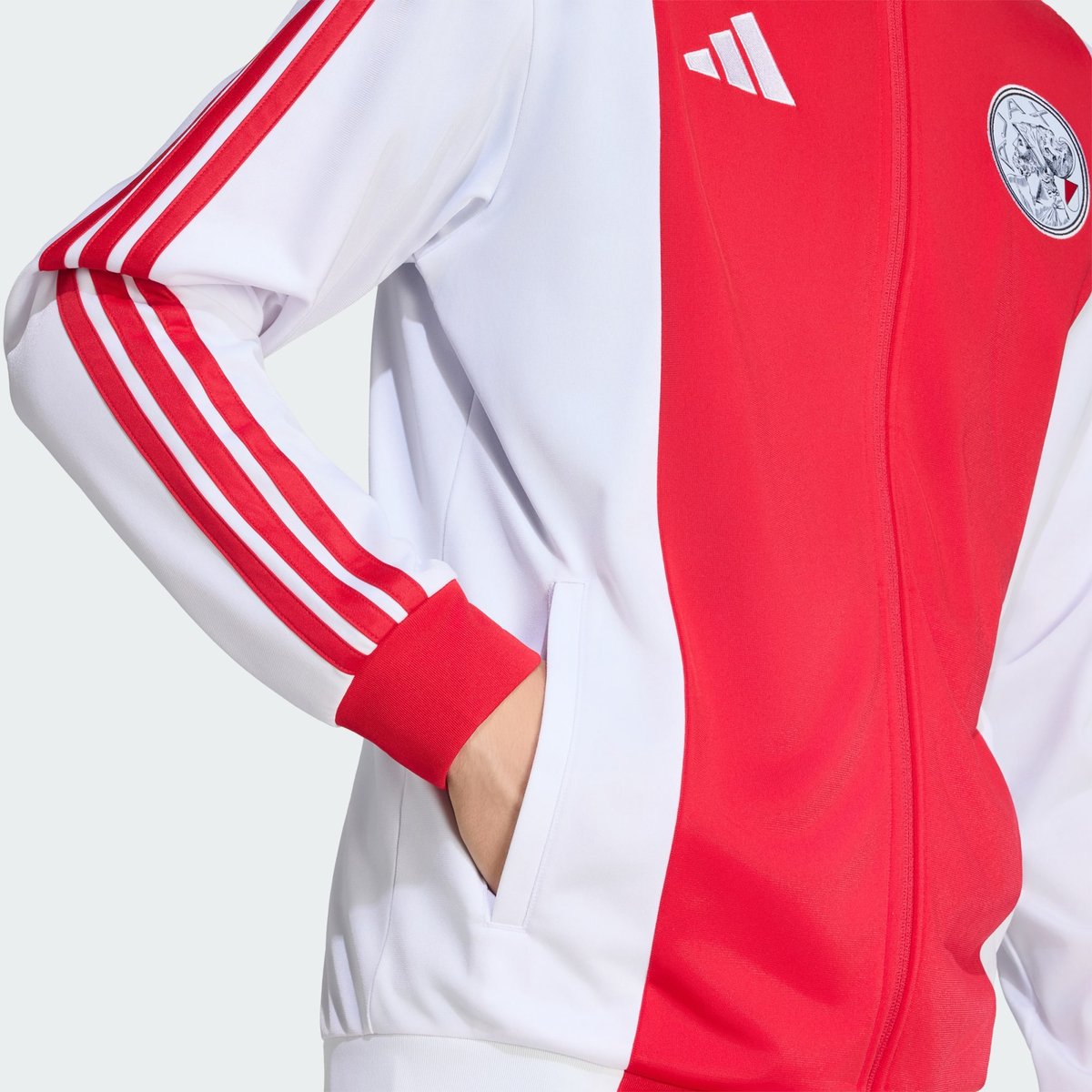 Veste De Survêtement Ajax Amsterdam Dna Veste De Survêtement Ajax Amsterdam Dna white / bold red, adidas Performance