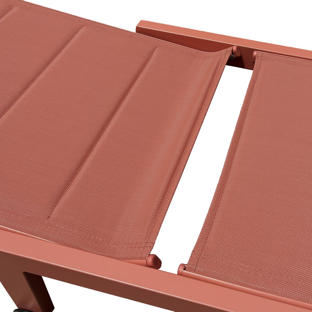 Bain de soleil et table d'appoint, BARBADOS terracotta, HAPPY GARDEN