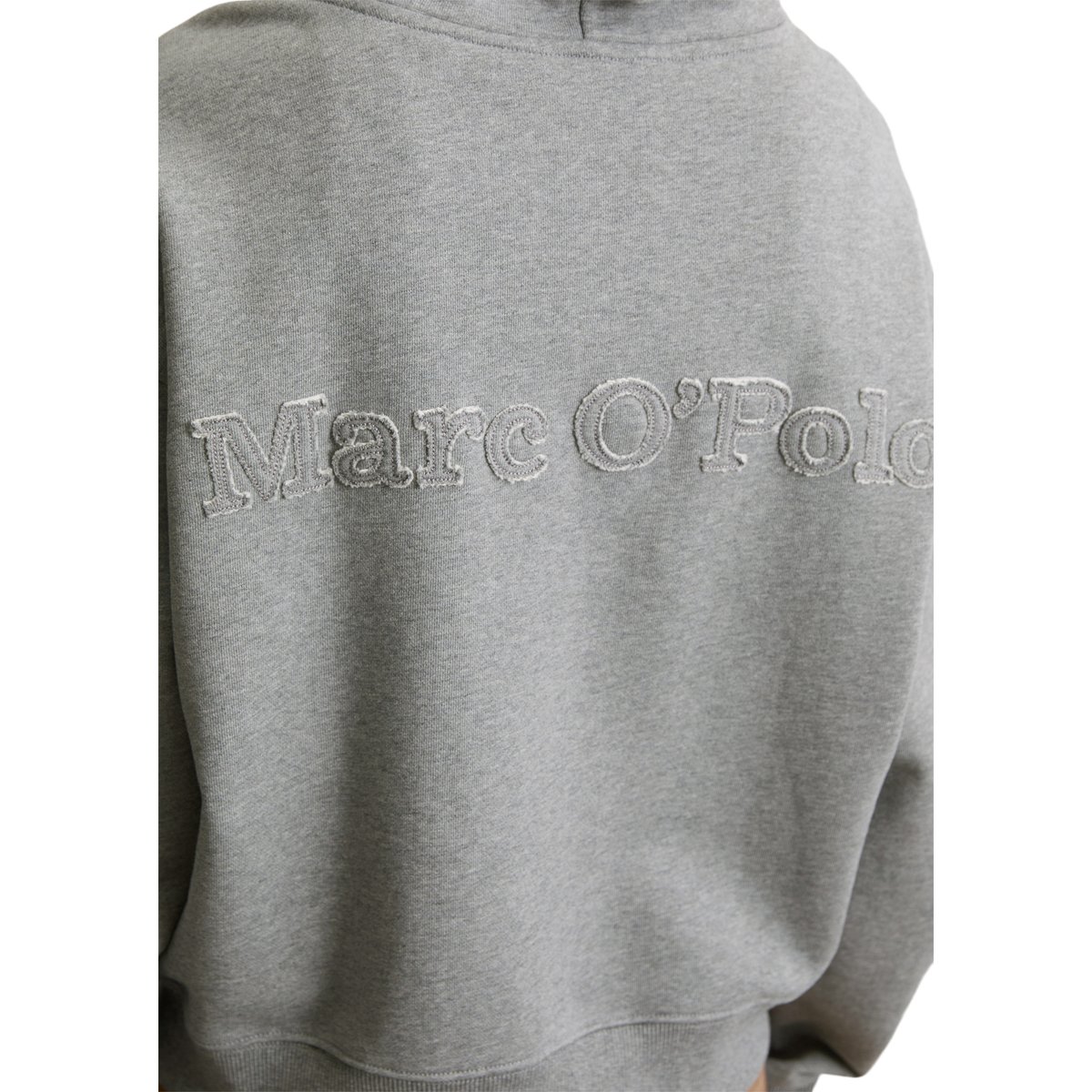 Veste sweat relaxed en pur coton organique gris clair, MARC O'POLO