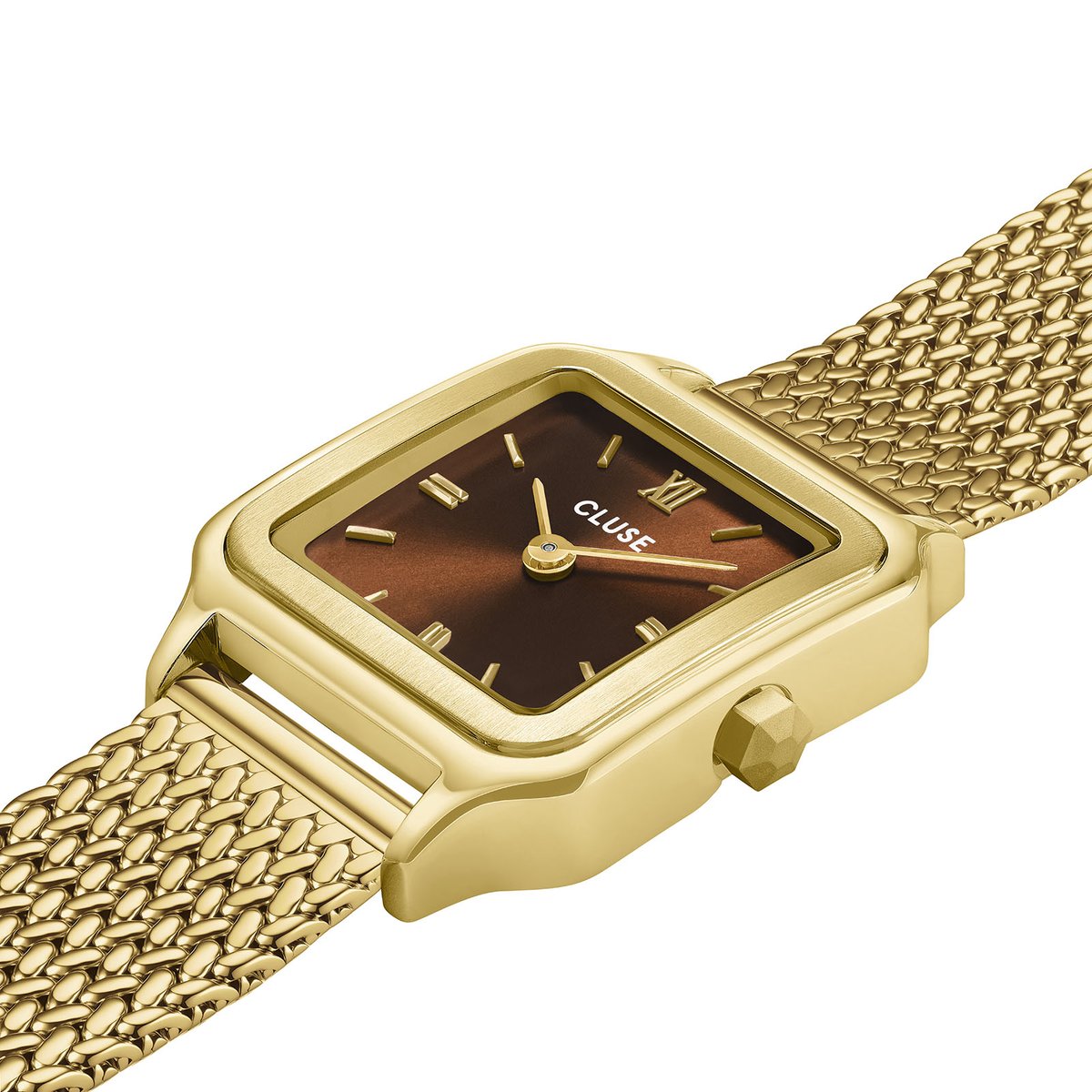 Montre Analogique  GRACIEUSE PETITE doré chocolat doré, CLUSE