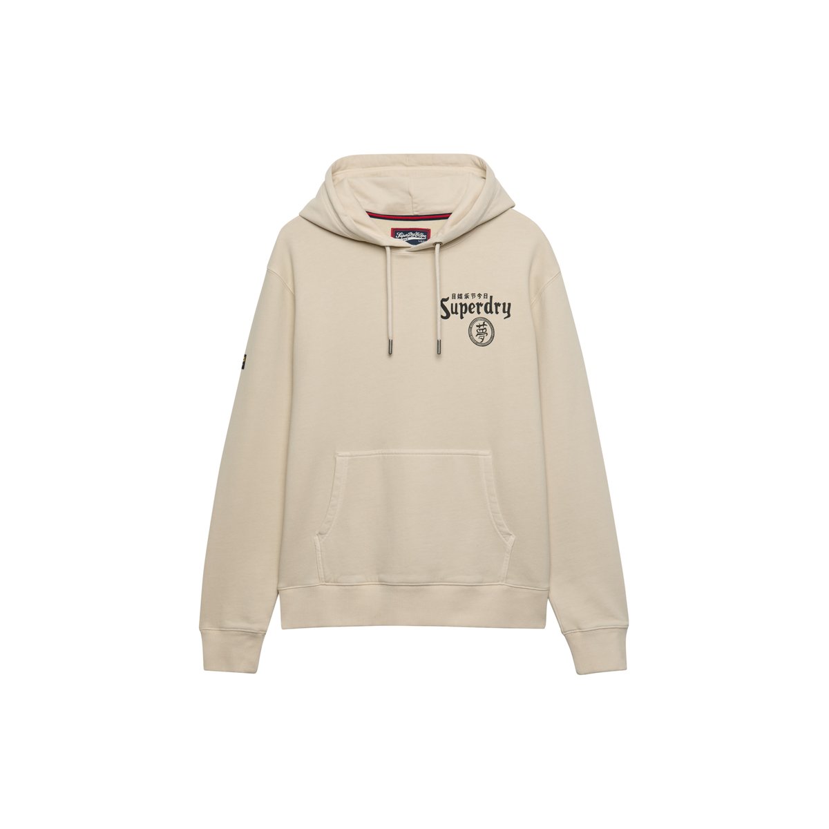 Sweat à capuche Tokyo Narrative Coupe Décontractée gris jour de pluie, SUPERDRY
