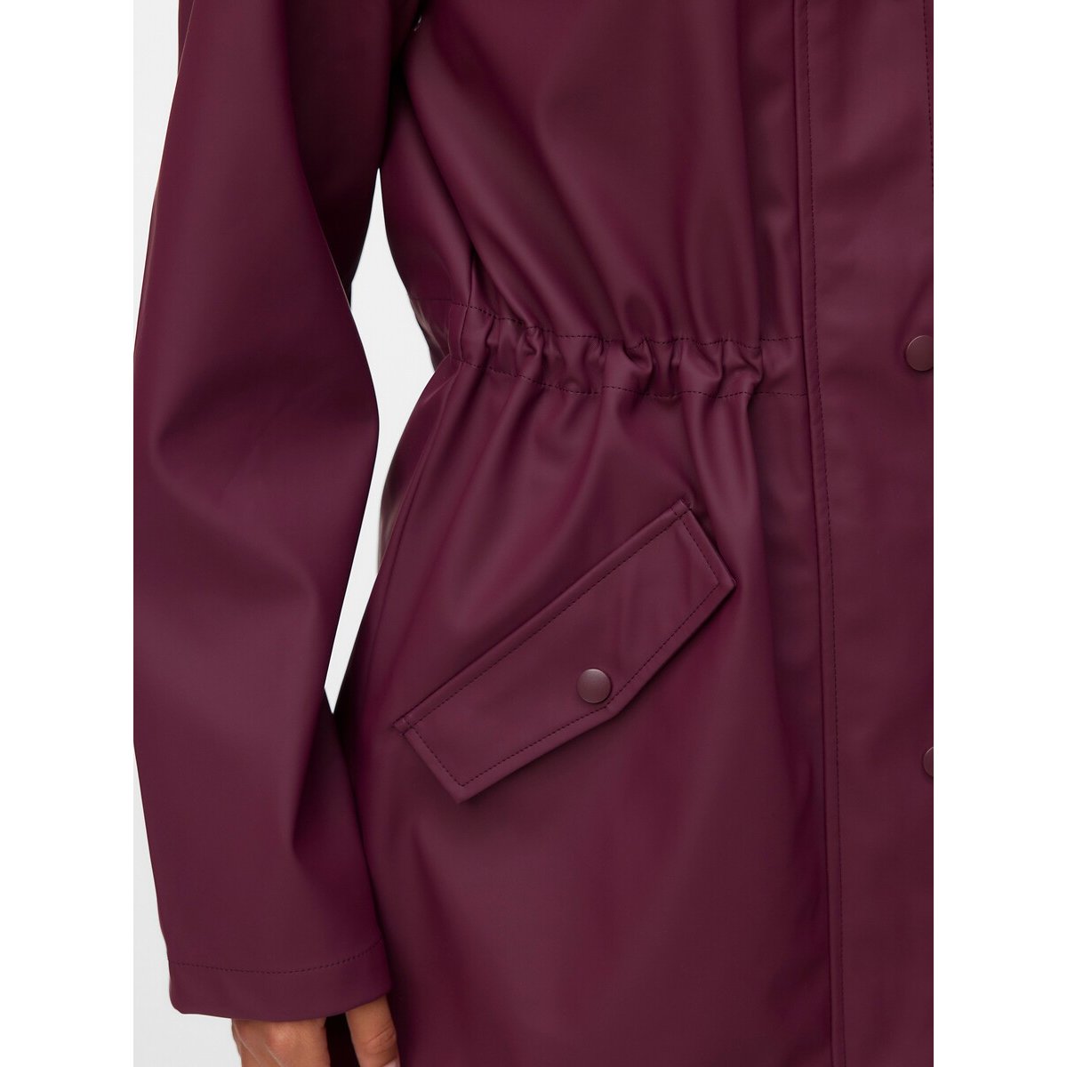 Cerata media lunghezza con cappuccio bordeaux , VERO MODA