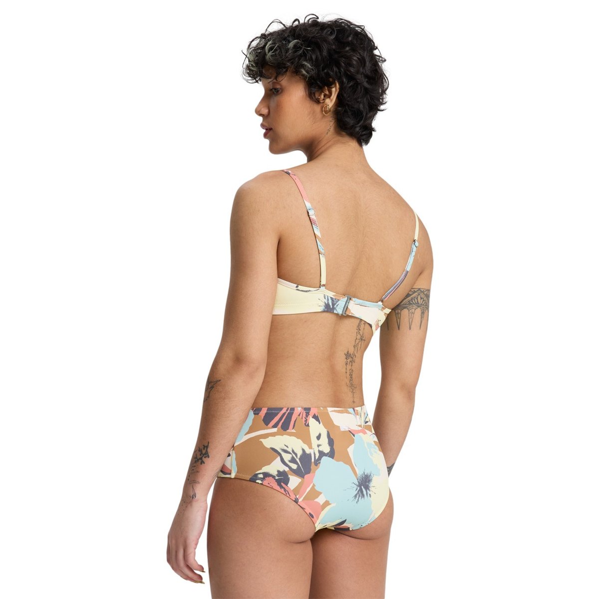 Haut de bikini brassière COBIDJI beige garden glade interact floral, QUIKSILVER
